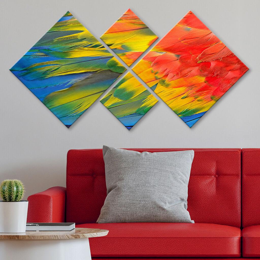 Слика Wallity 4MDF41682131, 60x115 см, 4 дела