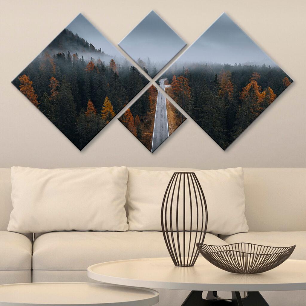 Слика Wallity 4MDF2092705, 60x115 см, 4 дела