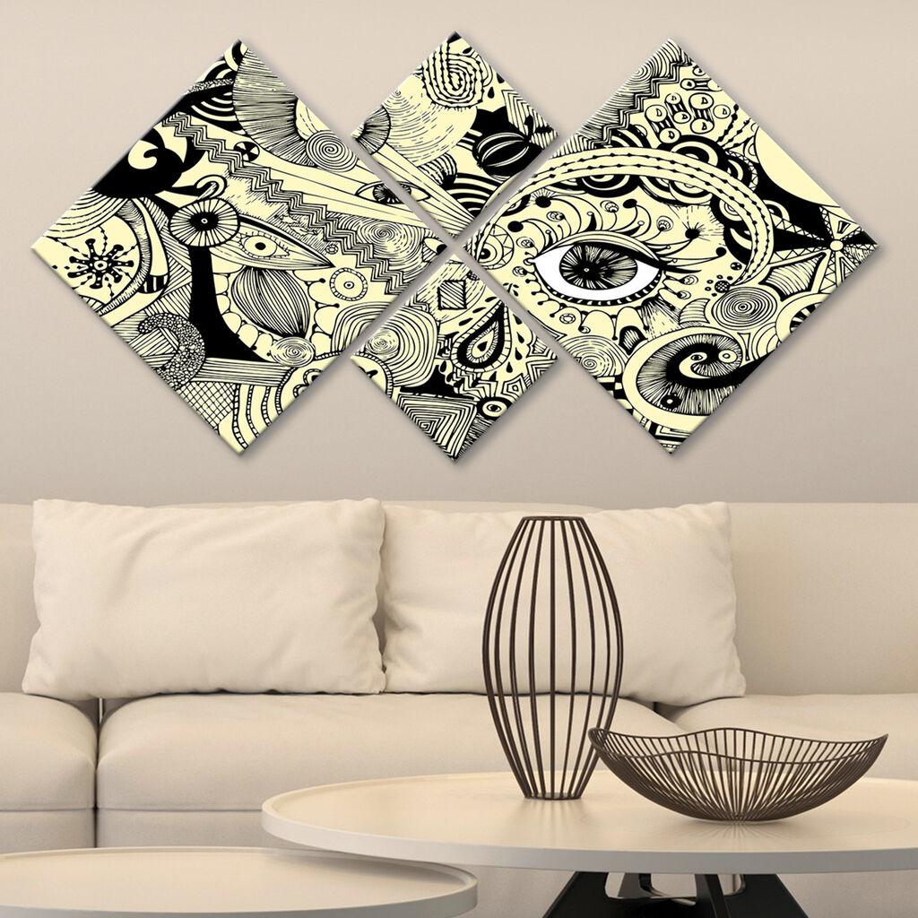 Слика Wallity 4MDF93541693, 60x115 см, 4 дела