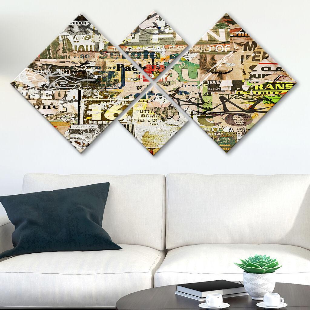 Слика Wallity 4MDF27905032, 60x115 см, 4 дела