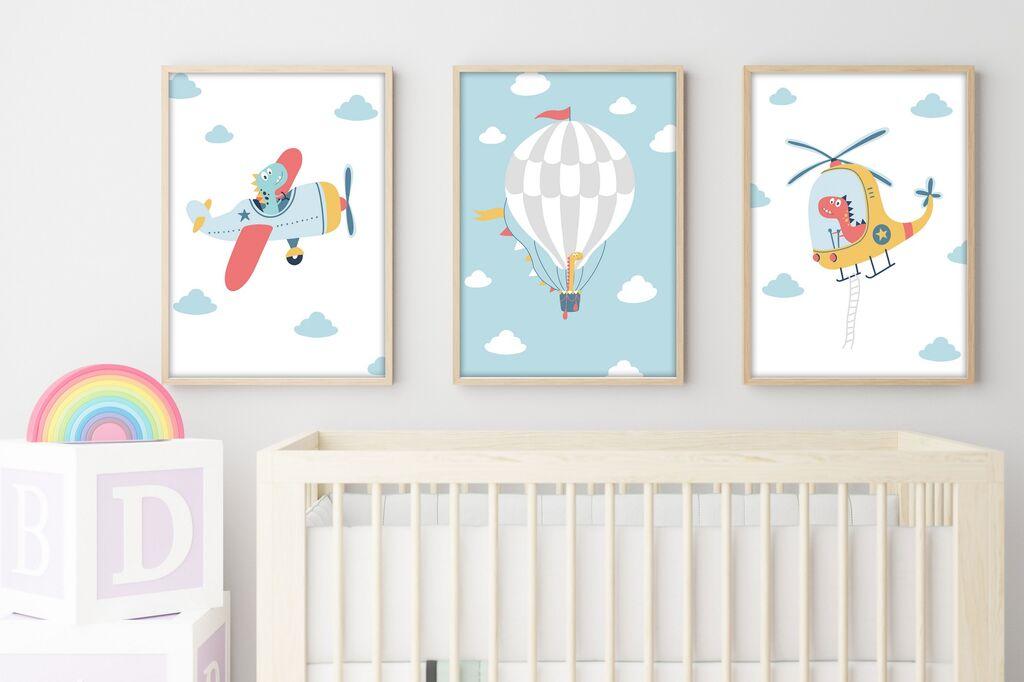 Слика во рамка Wallity Huhu191, 20x30 см, 3 дела