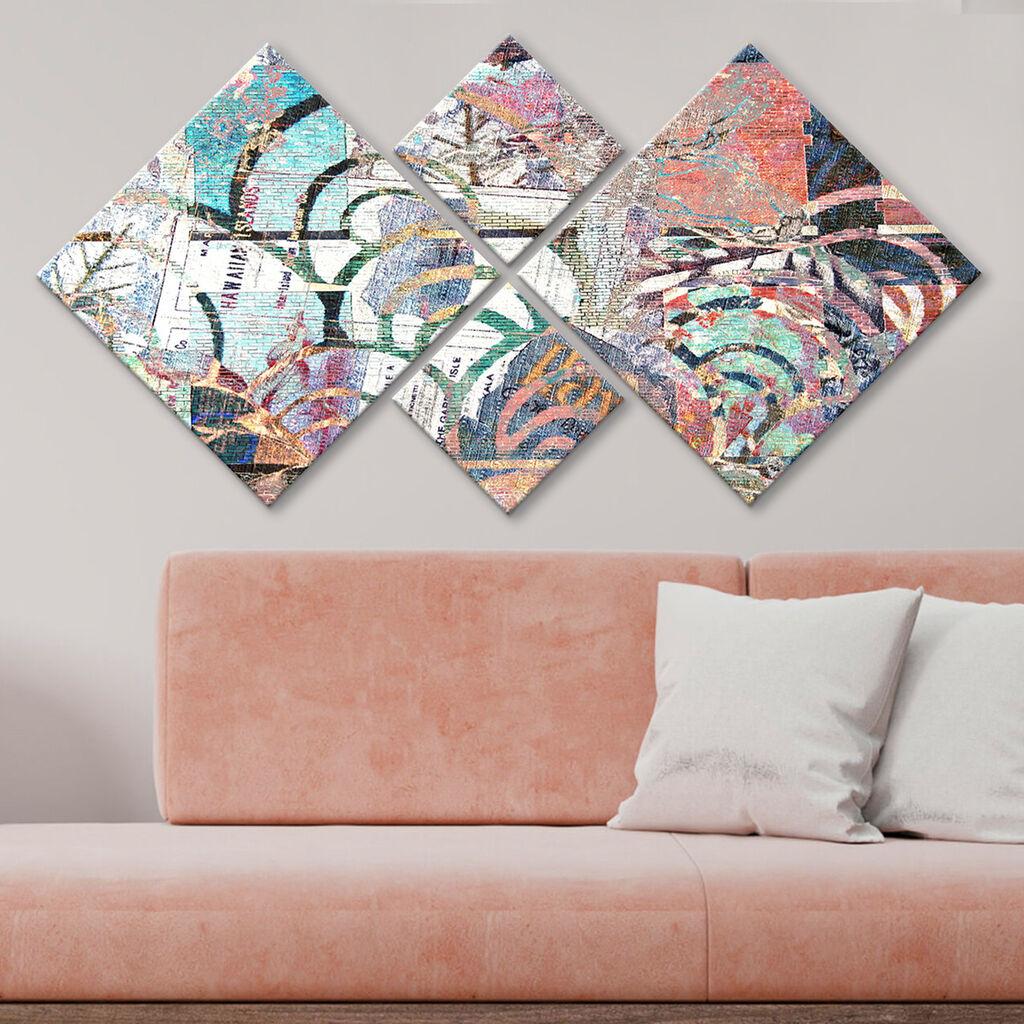 Слика Wallity 4MDF64894144, 60x115 см, 4 дела