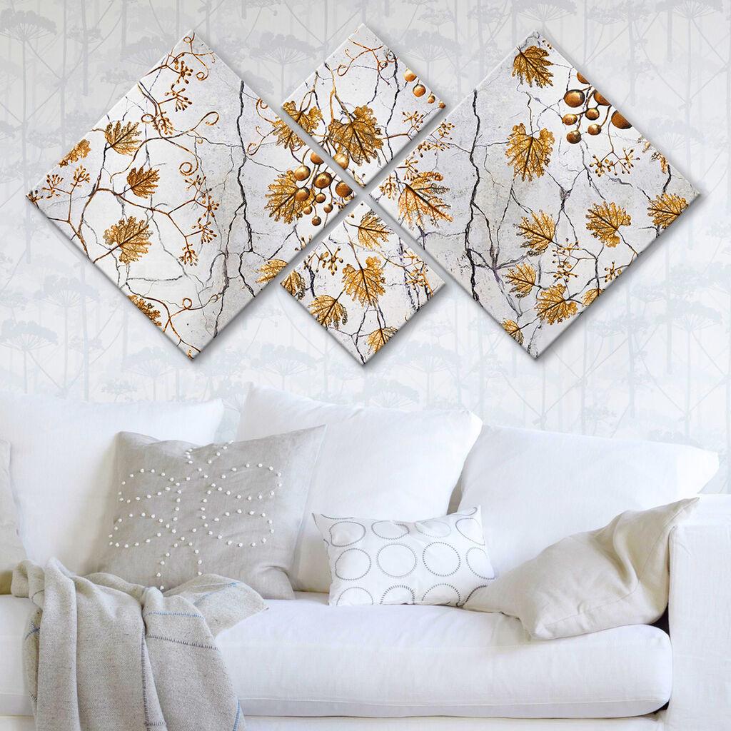 Слика Wallity 4MDF1220574133, 60x115 см, 4 дела