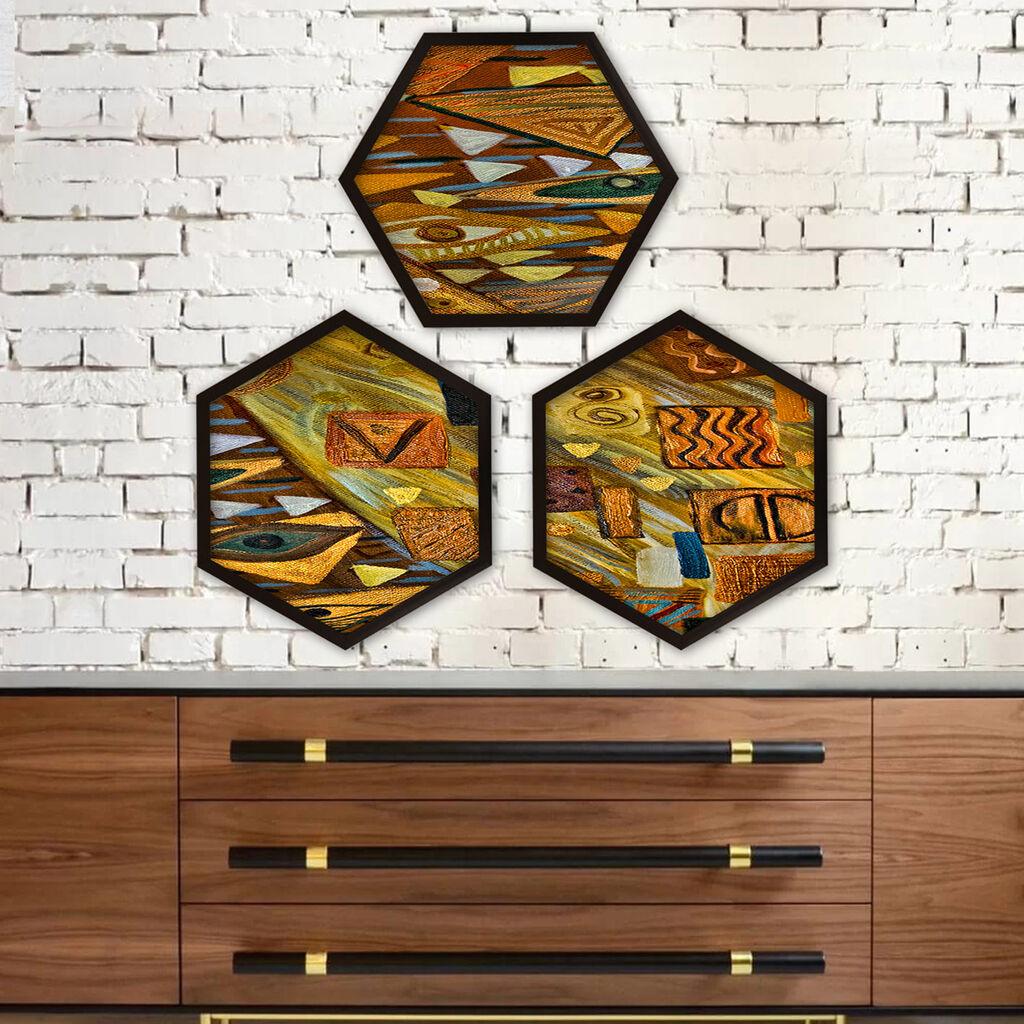 Wallity врамена слика 6GEN264363, 35x35 см, 3 дела
