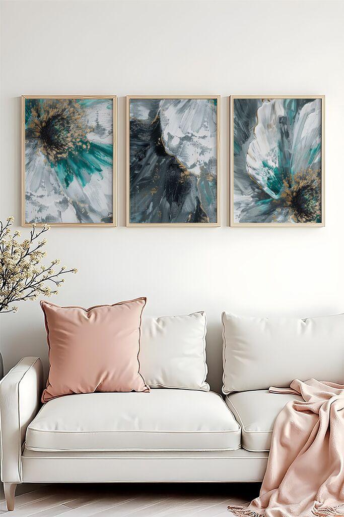Слика во рамка Wallity Huhu472, 20x30 см, 3 дела