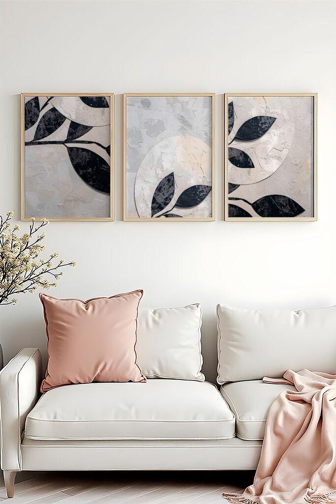 Слика во рамка Wallity Huhu466, 20x30 см, 3 дела