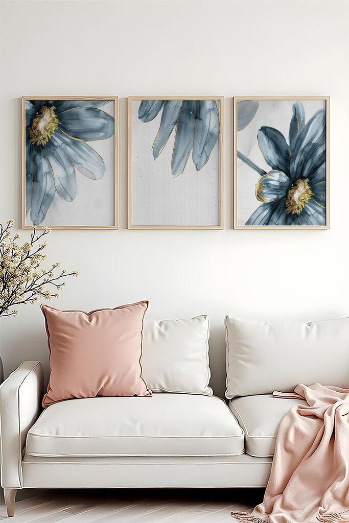 Слика во рамка Wallity Huhu473, 50x70 см, 3 дела