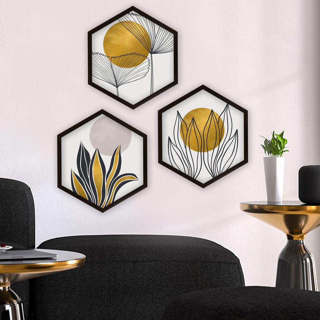 Wallity врамена слика 6GEN187180, 35x35 см, 3 дела