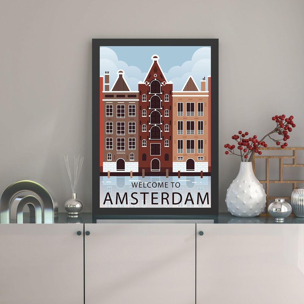 Слика во рамка Wallity Amsterdam 2, 35x45 см