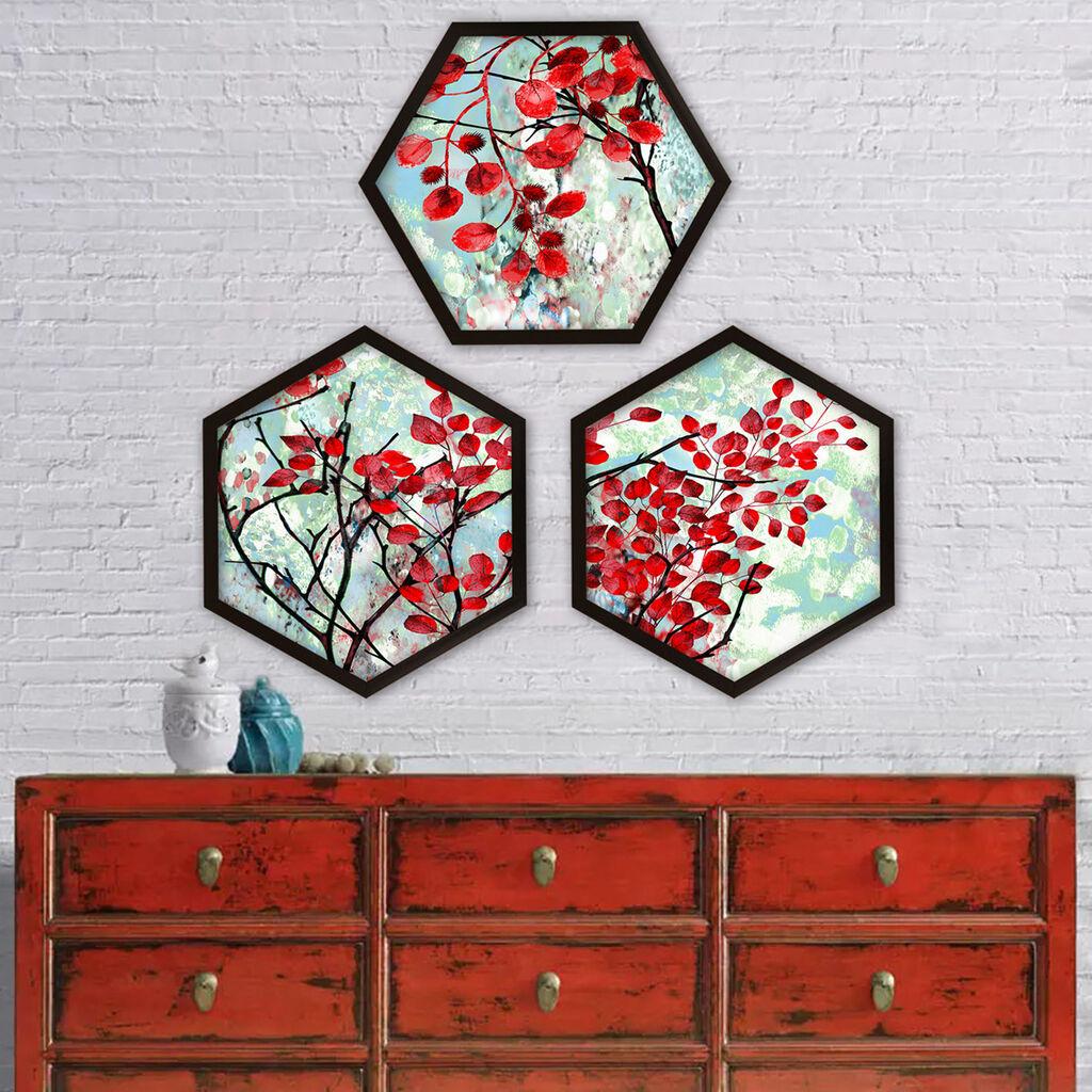 Wallity врамена слика 6GEN1085149895, 35x35 см, 3 дела