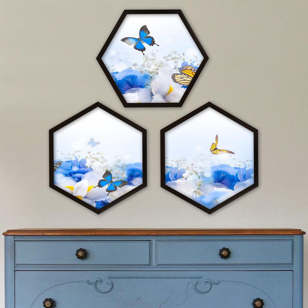 Wallity врамена слика 6GEN519402208, 35x35 см, 3 дела