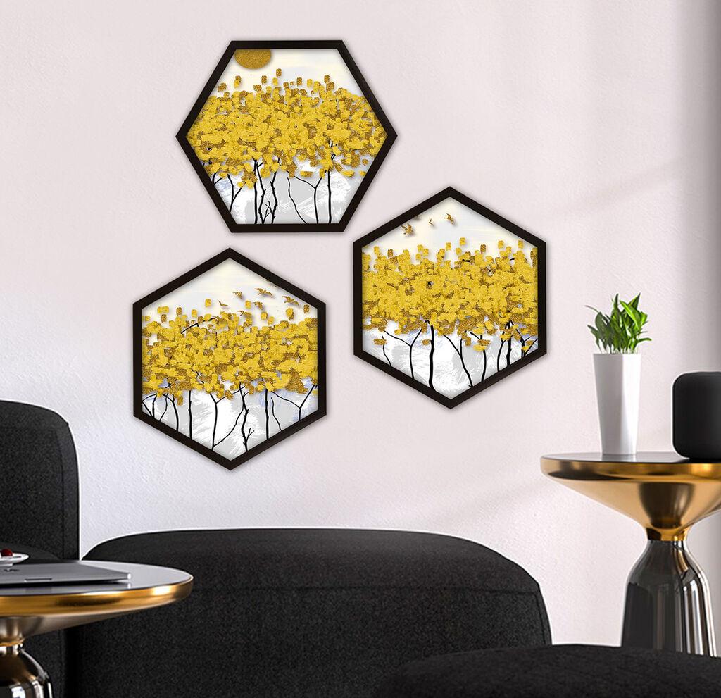 Wallity врамена слика 6GEN173520, 35x35 см, 3 дела