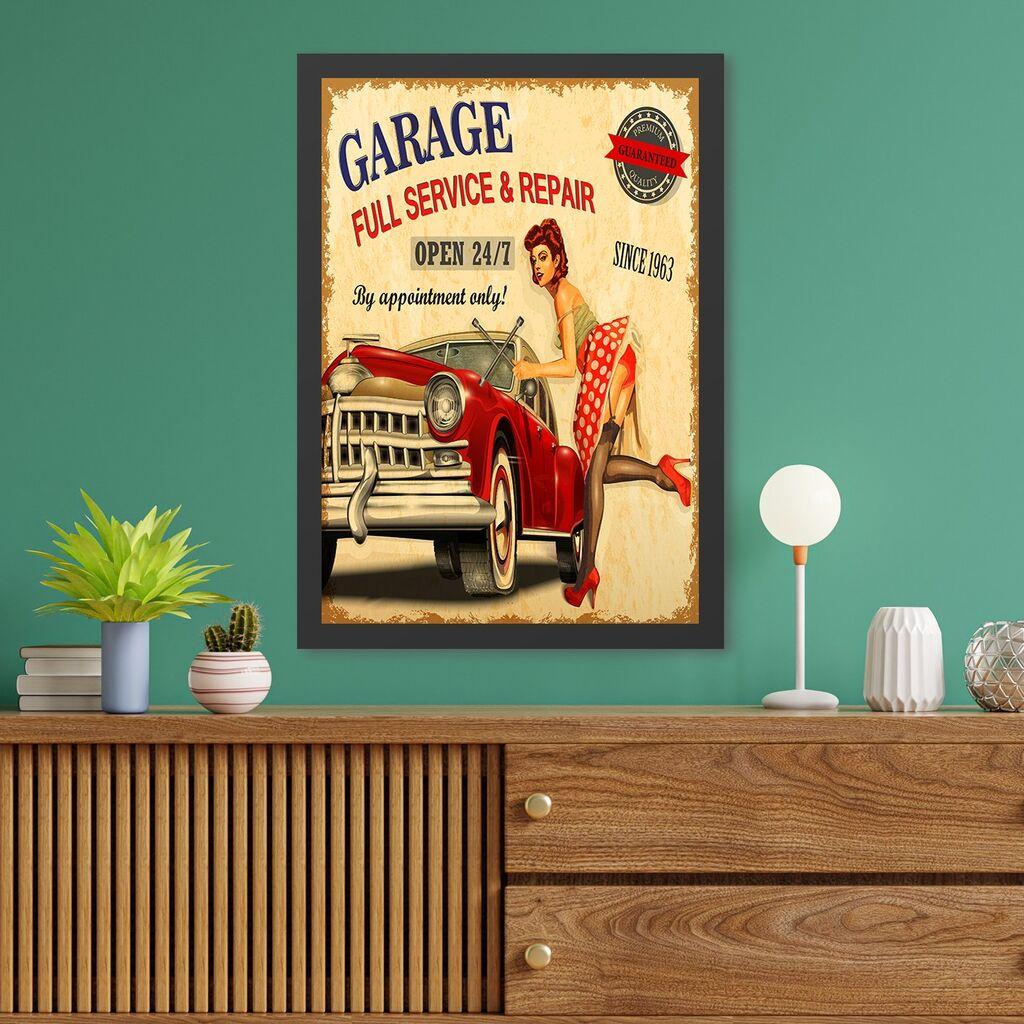 Wallity слика во рамка Гаража, 35x45 см