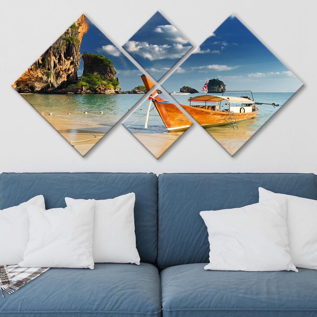 Слика Wallity 4MDF5912084, 60x115 см, 4 дела