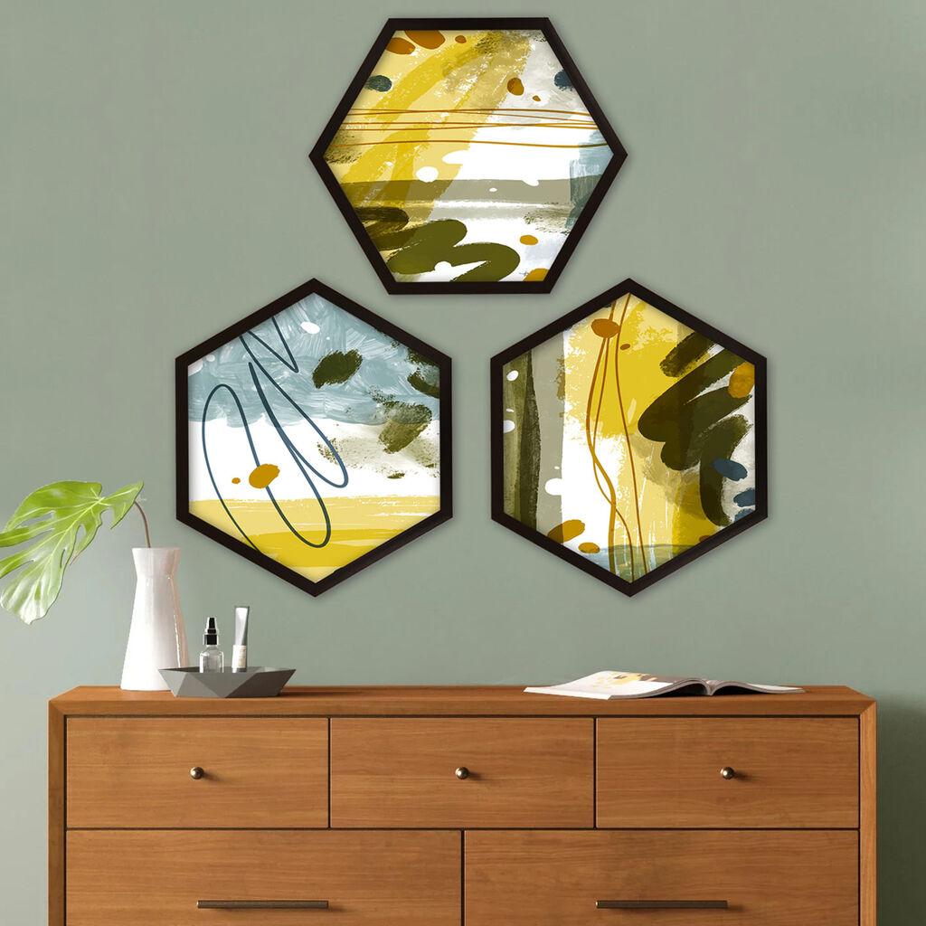 Wallity врамена слика 6GEN5531331, 35x35 см, 3 дела