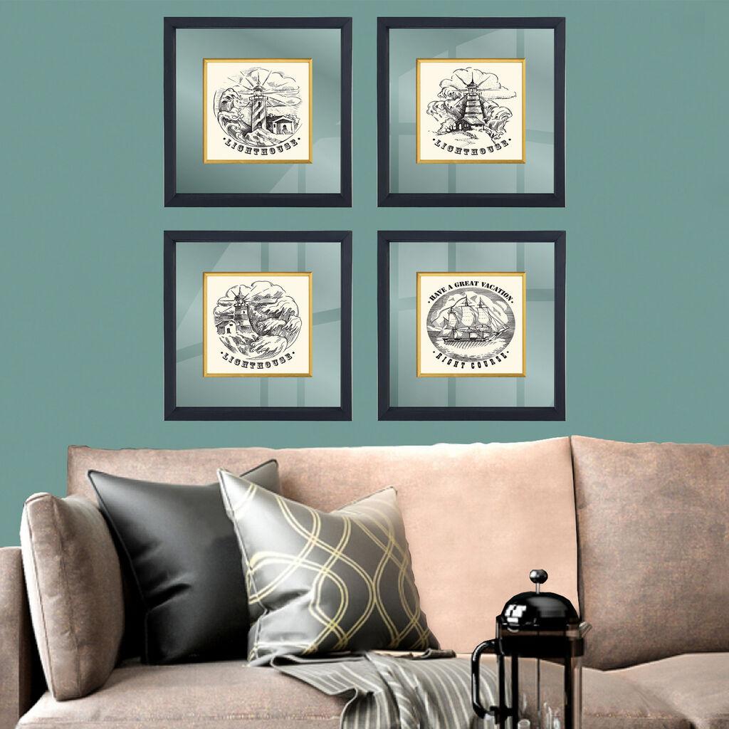 Wallity врамена слика CAM1034855596, 32x32 см, 4 дела