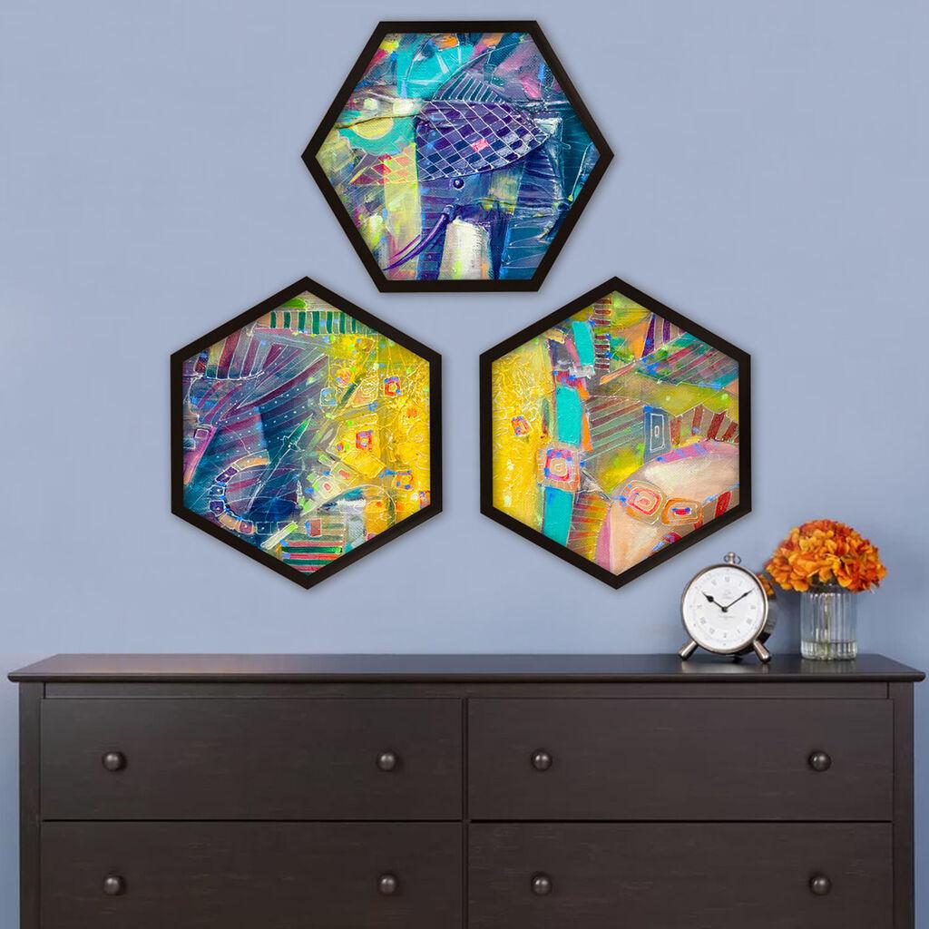 Wallity врамена слика 6GEN1031327167, 35x35 см, 3 дела