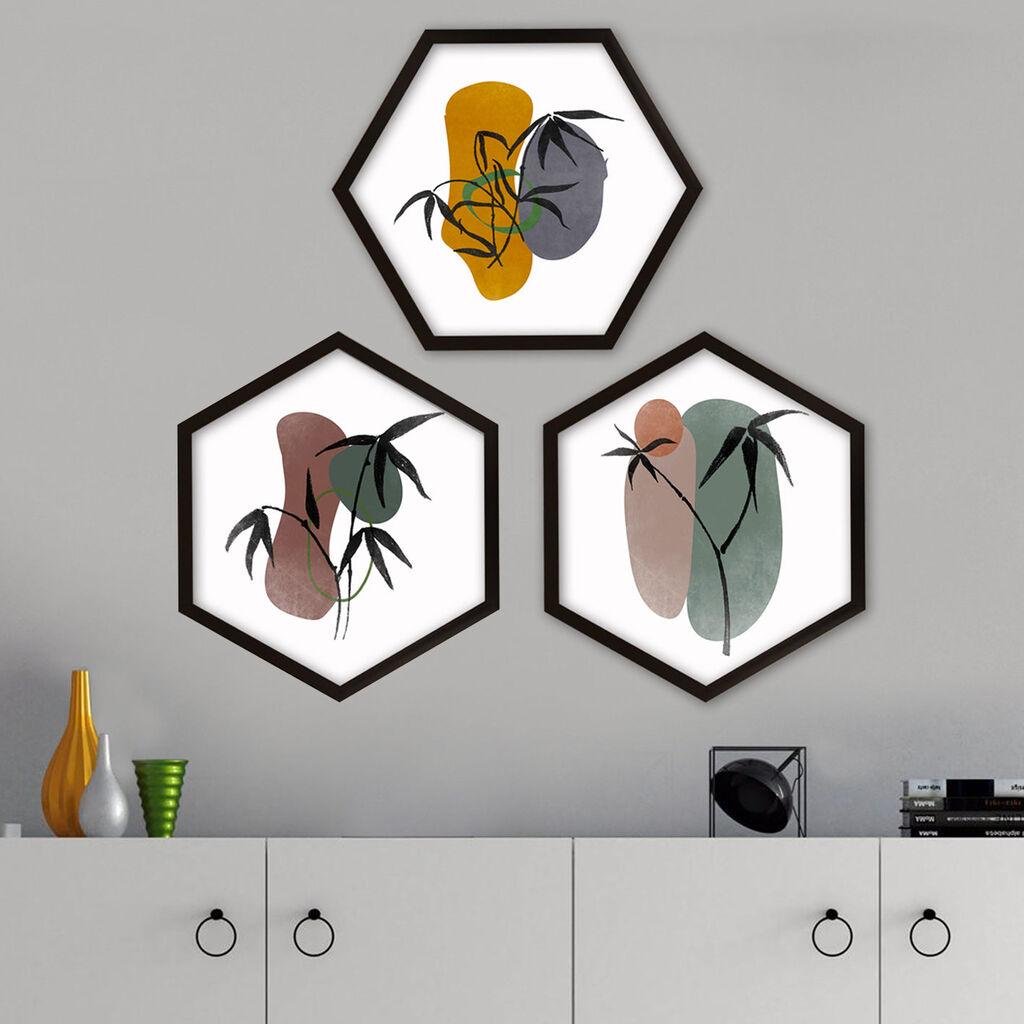 Wallity врамена слика 6GEN7102956, 35x35 см, 3 дела