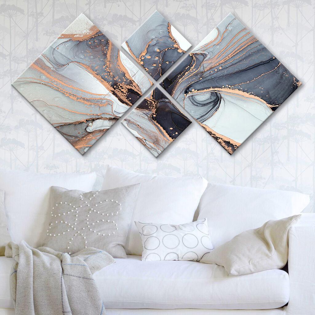 Слика Wallity 4MDF1855007509, 60x115 см, 4 дела