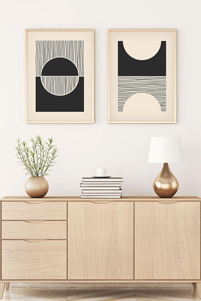 Слика во рамка Wallity Huhu80, 20x30 см, 2 дела