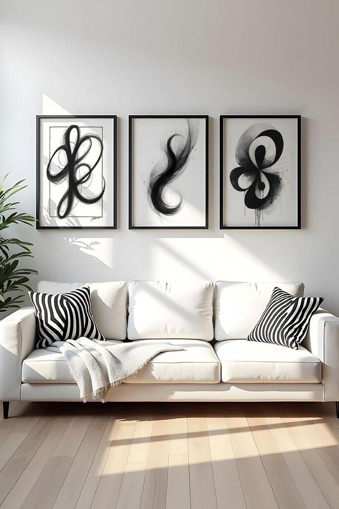 Слика во рамка Wallity Huhu430, 20x30 см, 3 дела