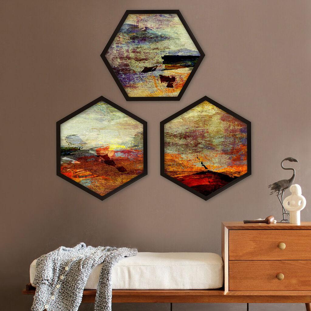 Wallity врамена слика 6GEN79208944, 35x35 см, 3 дела