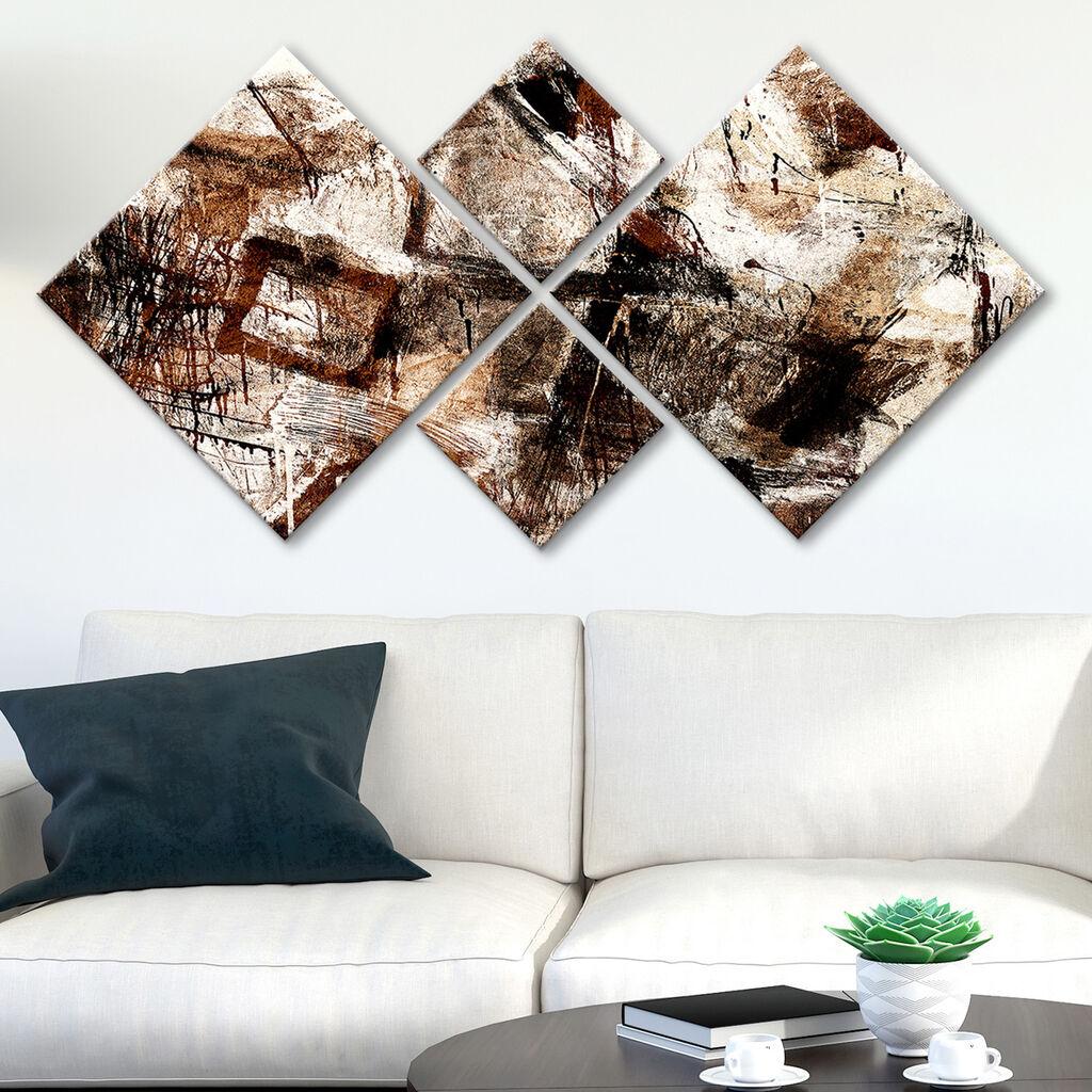 Слика Wallity 4MDF3332230, 60x115 см, 4 дела