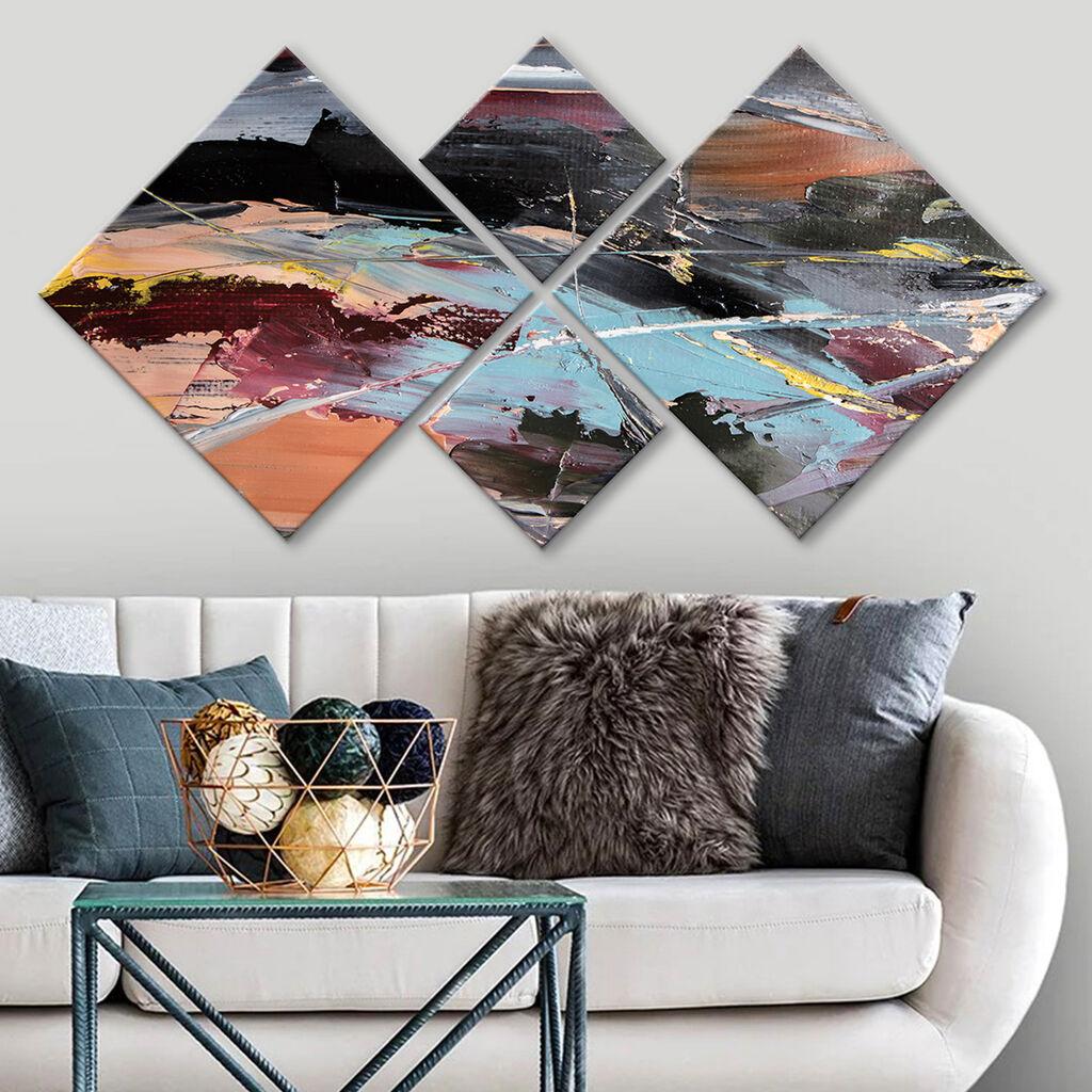 Слика Wallity 4MDF1594167427, 60x115 см, 4 дела