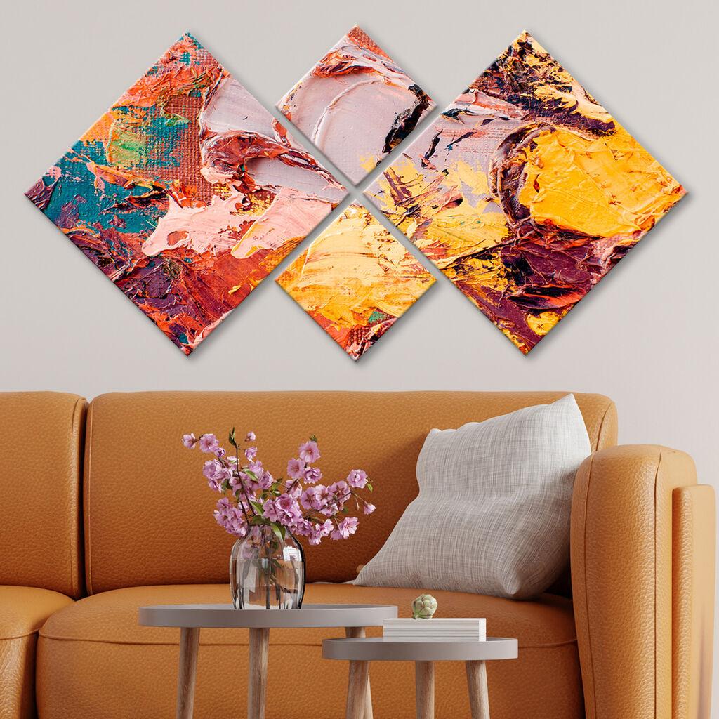 Слика Wallity 4MDF447918844, 60x115 см, 4 дела