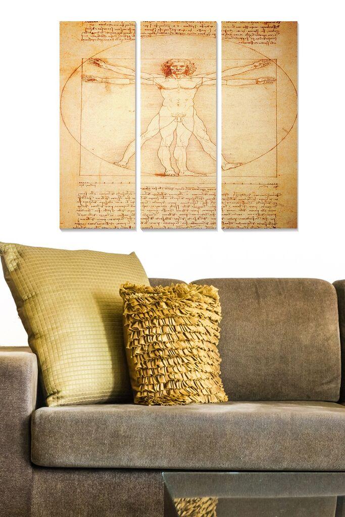 Слика Wallity MDF10262981, 70x50 см, 3 дела