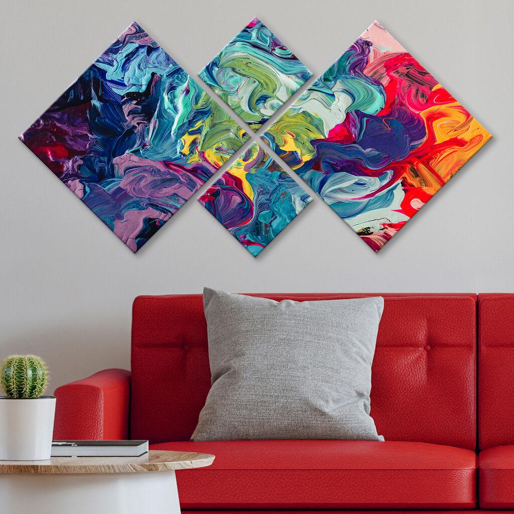 Слика Wallity 4MDF593532788, 60x115 см, 4 дела