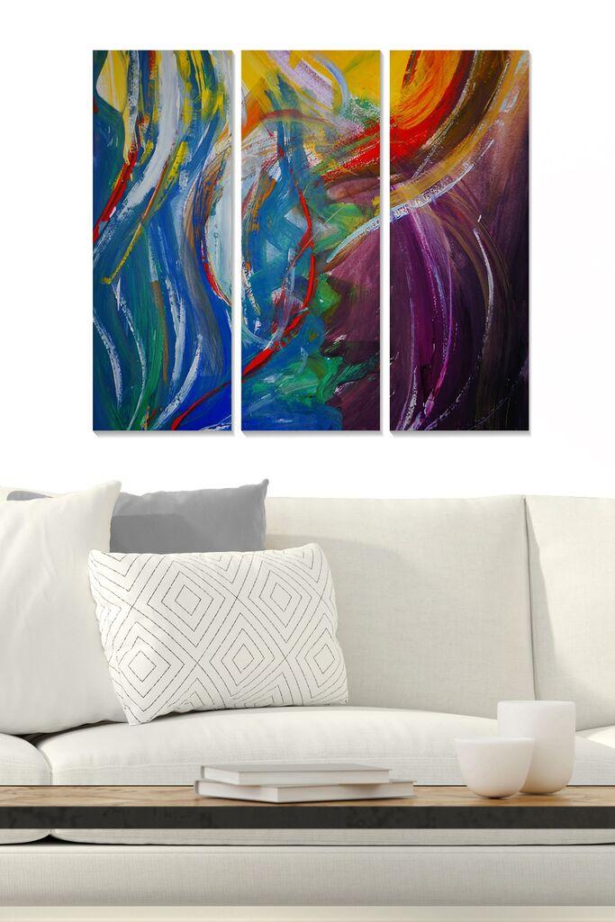 Слика Wallity MDF948591, 70x50 см, 3 дела