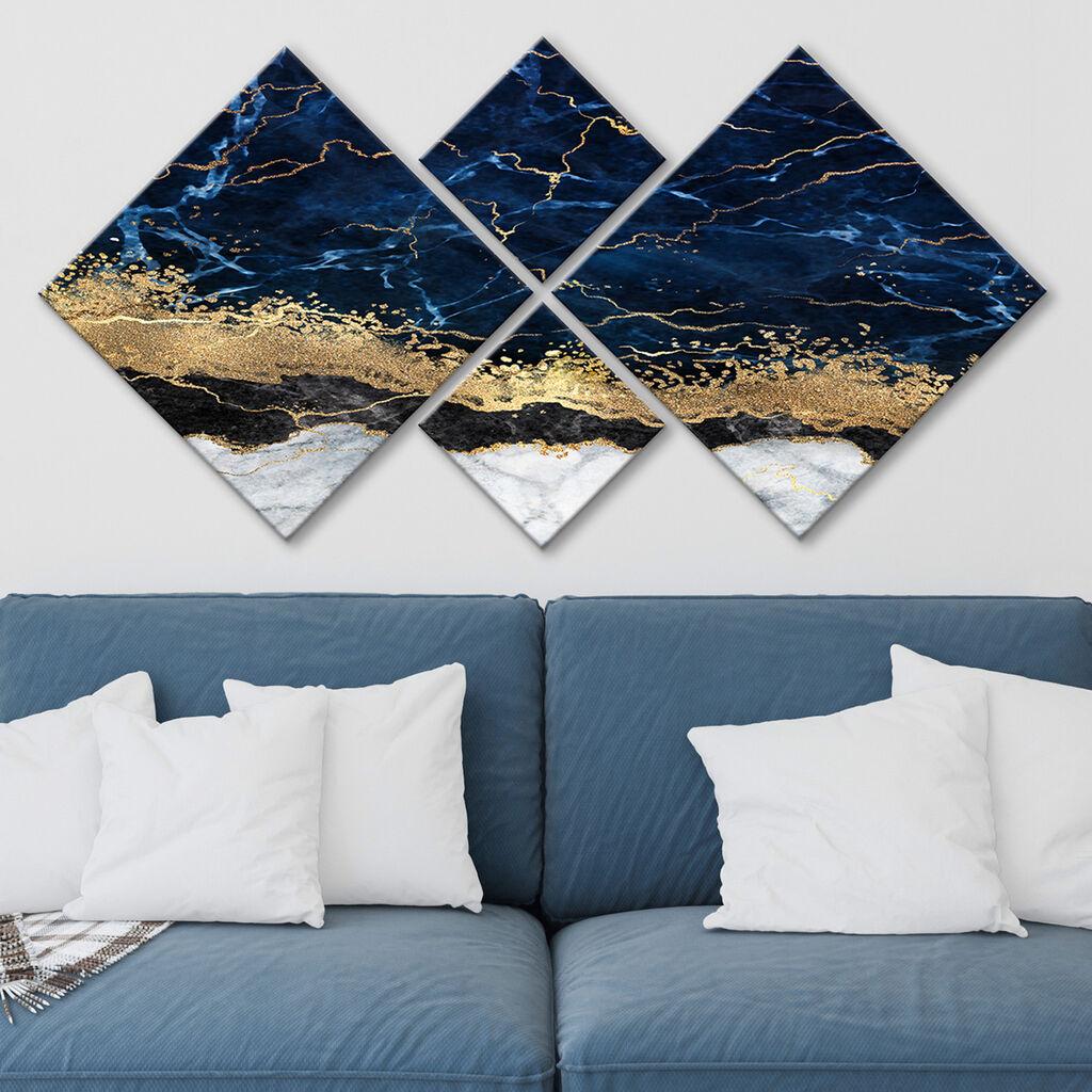 Слика Wallity 4MDF1776721949, 60x115 см, 4 дела