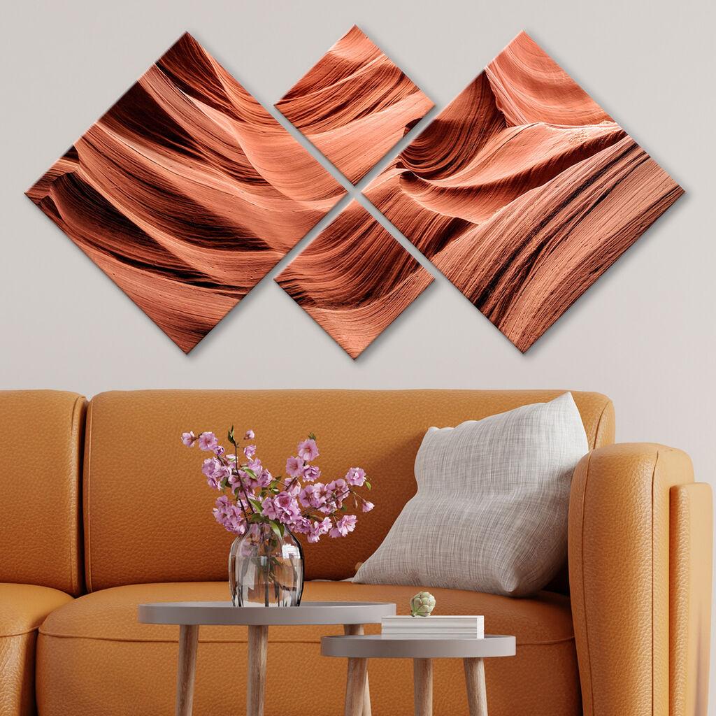 Слика Wallity 4MDF3297900, 60x115 см, 4 дела