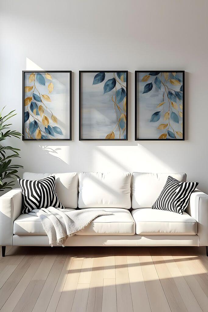 Слика во рамка Wallity Huhu476S, 50x70 см, 3 дела