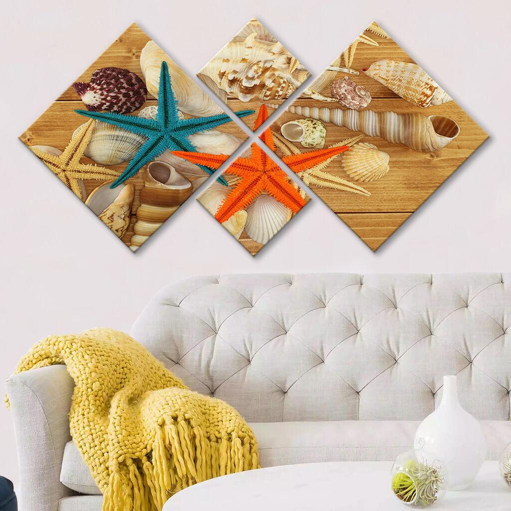 Слика Wallity 4MDF293204606, 60x115 см, 4 дела