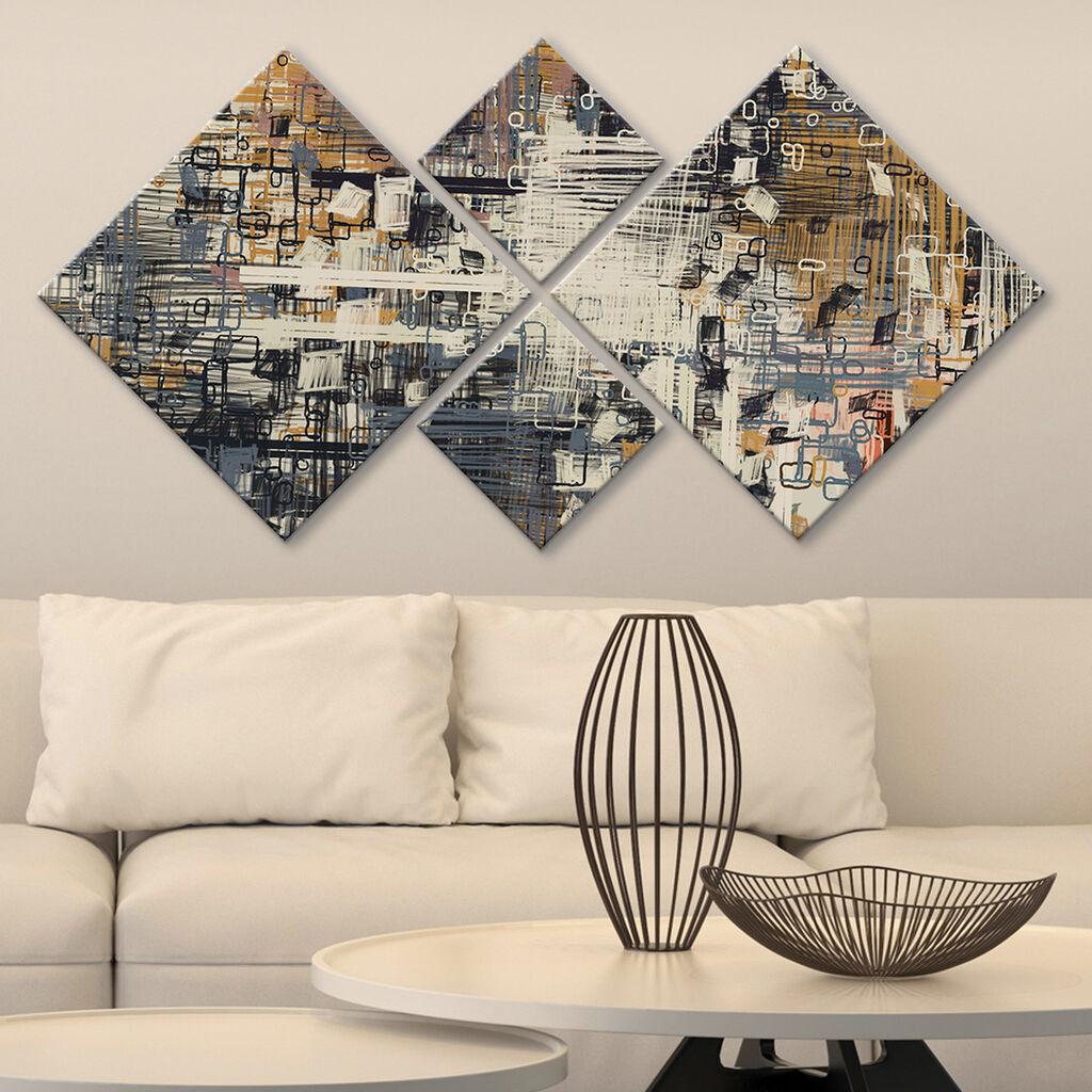 Слика Wallity 4MDF1448614754, 60x115 см, 4 дела