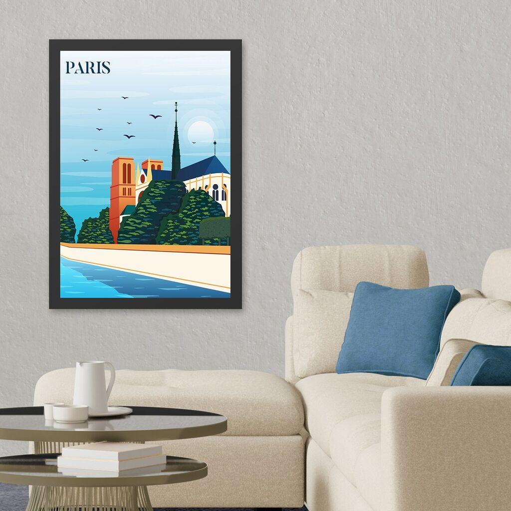Слика во рамка Wallity Paris 5, 55x75 см