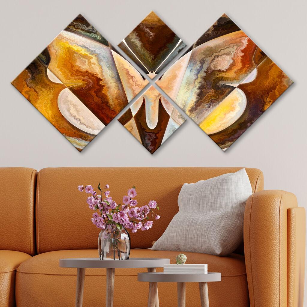 Слика Wallity 4MDF1327589447, 60x115 см, 4 дела