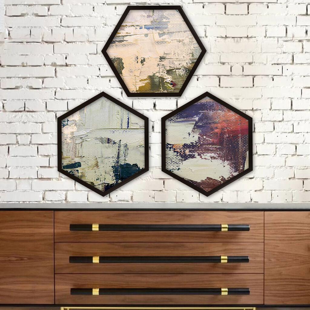 Wallity врамена слика 6GEN340437746, 35x35 см, 3 дела