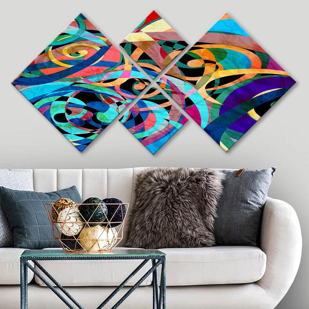 Слика Wallity 4MDF289202369, 60x115 см, 4 дела