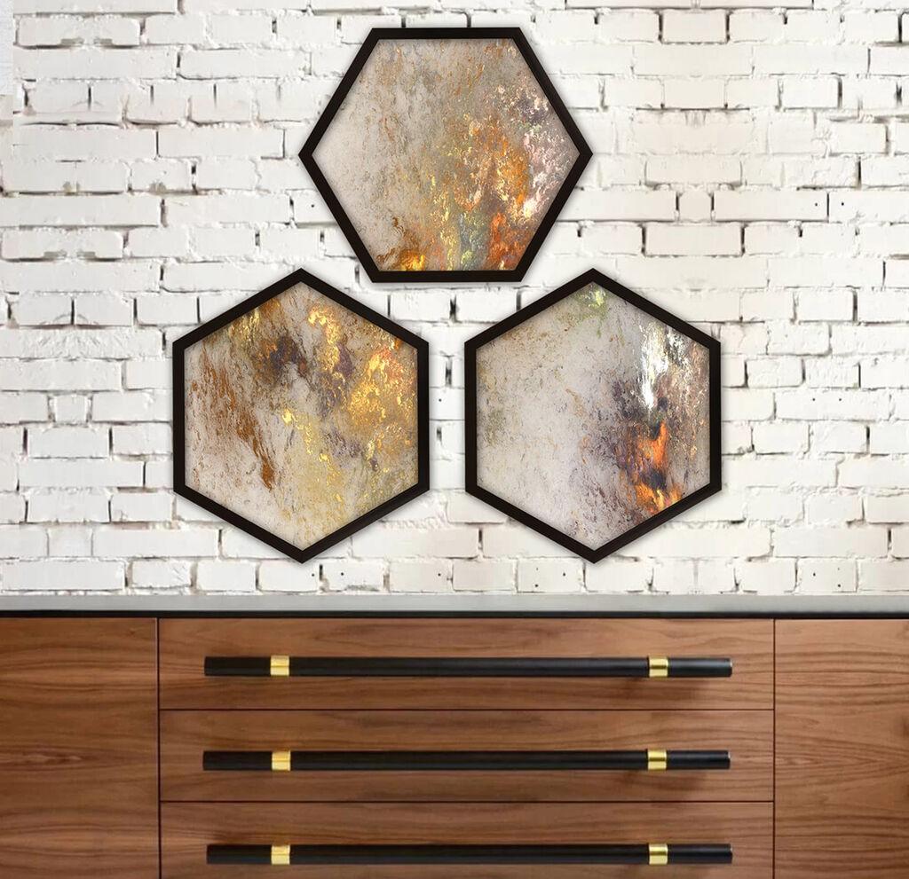 Wallity врамена слика 6GEN582200, 35x35 см, 3 дела