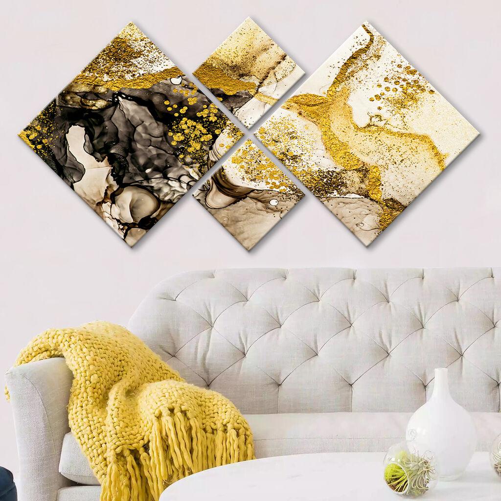 Слика Wallity 4MDF1334224418, 60x115 см, 4 дела