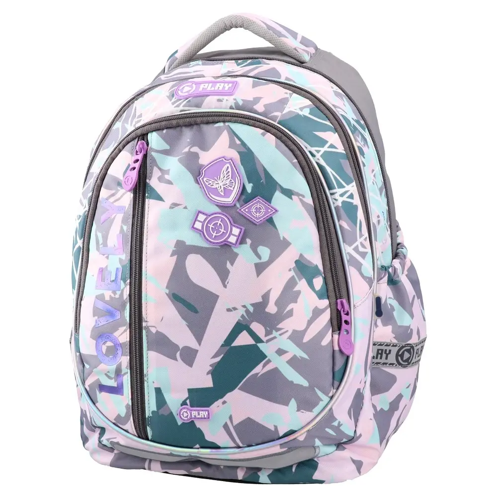 PLAY Ранец за девојчиња Lovely Maxx, анатомски, 41 x 31 x 21 см, шарен