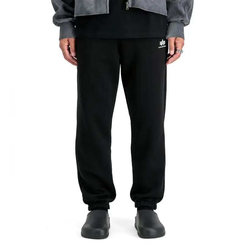 Alpha Industries Машки Долен дел тренерки Basic Small Logo, Црни