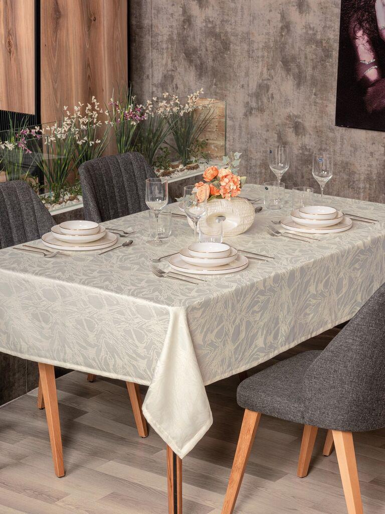 L'essentiel Maison Прекривка за маса Lavinia 160,155x160 cm, крем