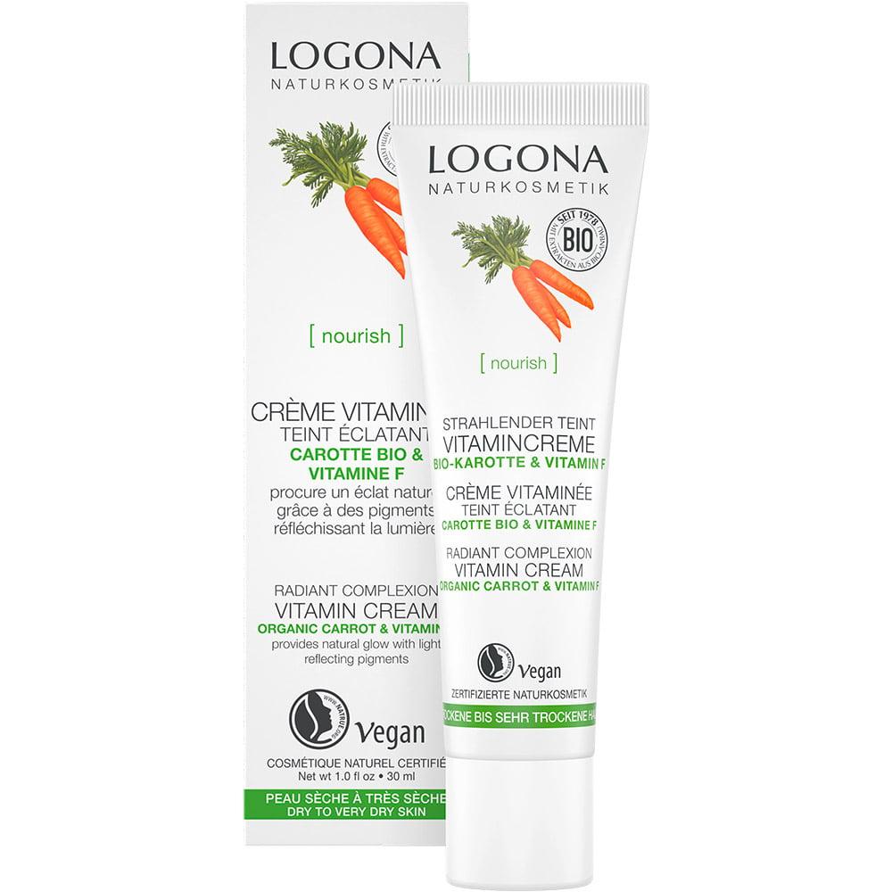 Logona Витаминска крема за изедначување на тенот, со органски морков и витамин F