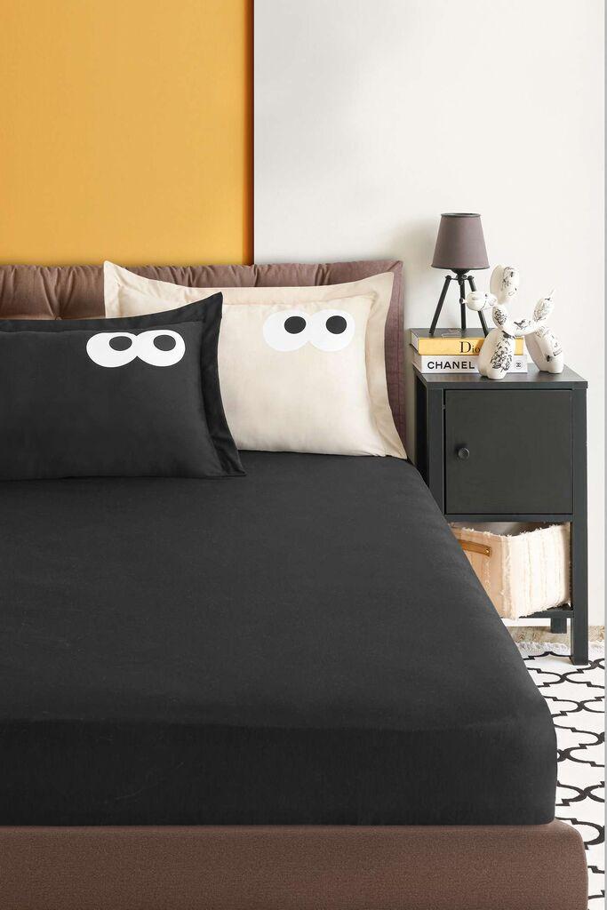 Комплет постелнина L'essentiel Maison Funny, 160x220 cm, црна