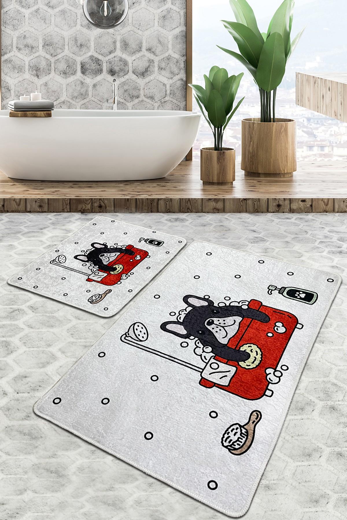 L'essentiel Maison Сет од 2 килими за бања Шарени