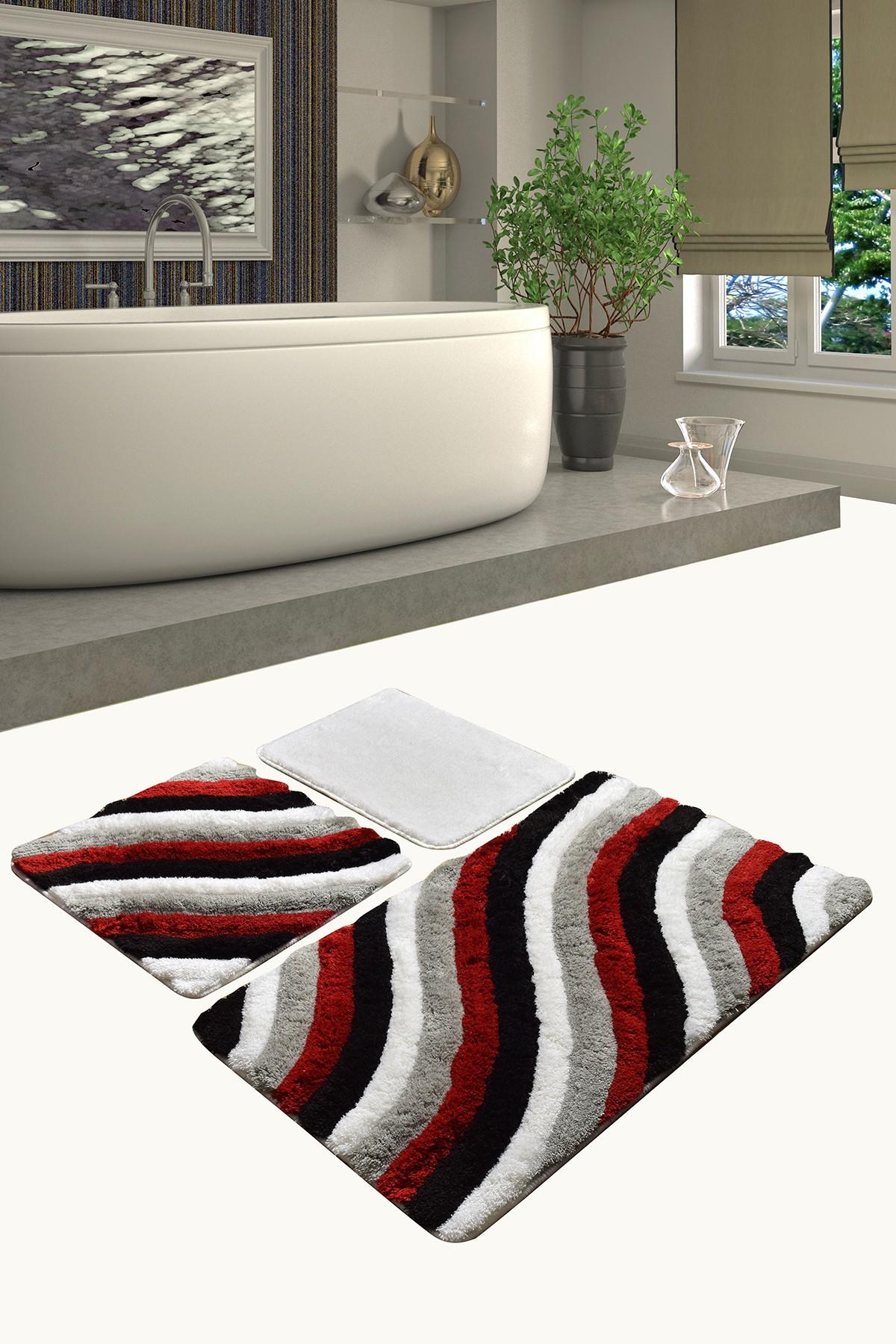 L'essentiel Maison Сет од 3 килими за бања Шарени